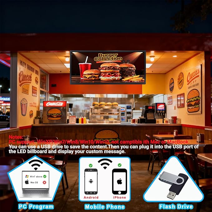 Programmable LED Sign for Business, P3 Outdoor Digital Electronic Message Board