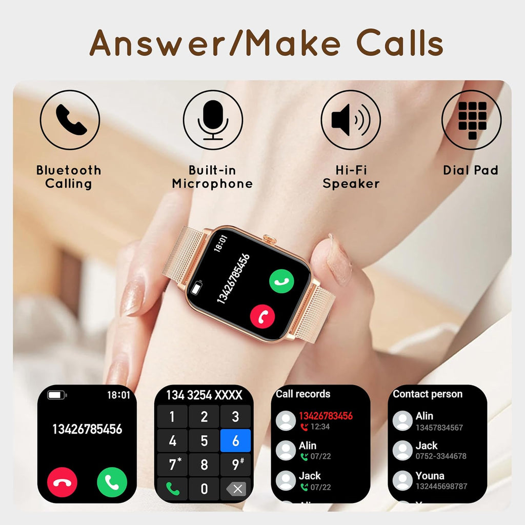 smart watch for women men (answer/make calls) 1.85", package contents