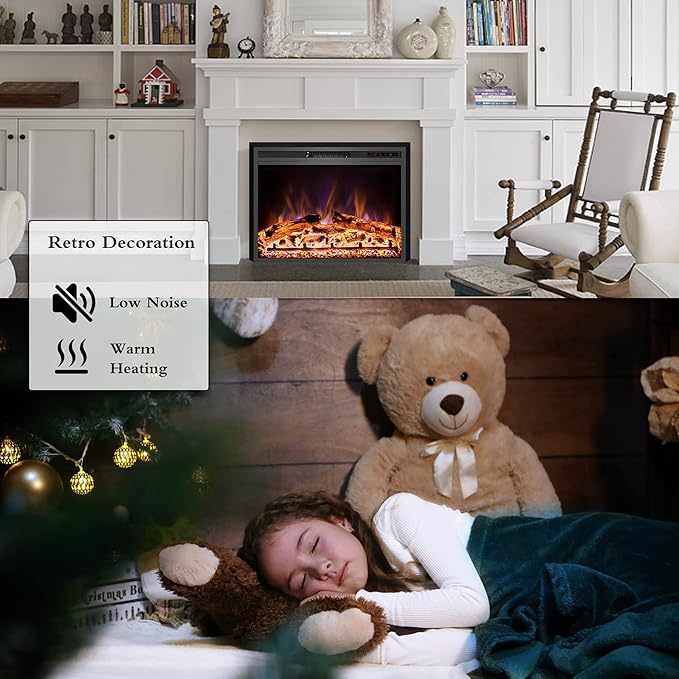 Electric Fireplace, Electric Fireplace Inserts, Recessed Fireplace Heater