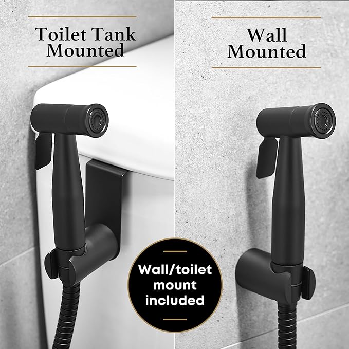 Purrfectzone Black Bidet Sprayer