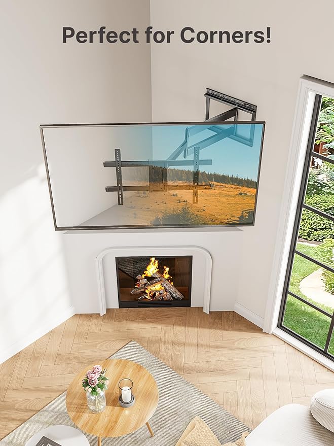 monTEK Long Arm TV Wall Mount for Most 43-80 Inch TVs, 42 Inch Long Extension