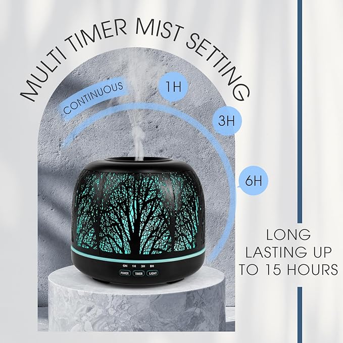 ARVIDSSON 500ml Essential Oil Diffuser, Metal Diffusers
