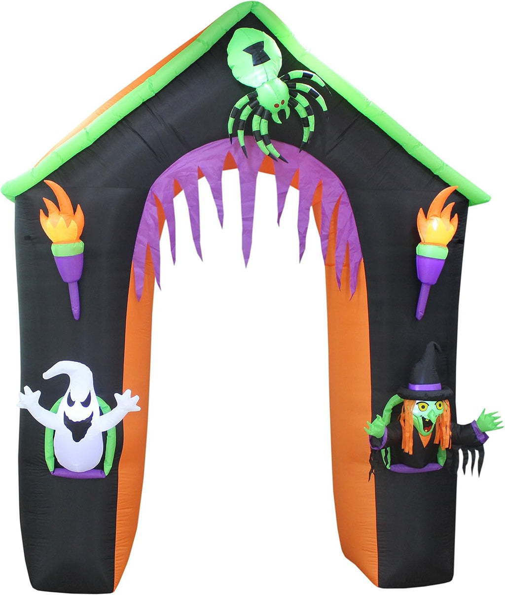 9 FT Tall LED Lighted Halloween Inflatable Castle