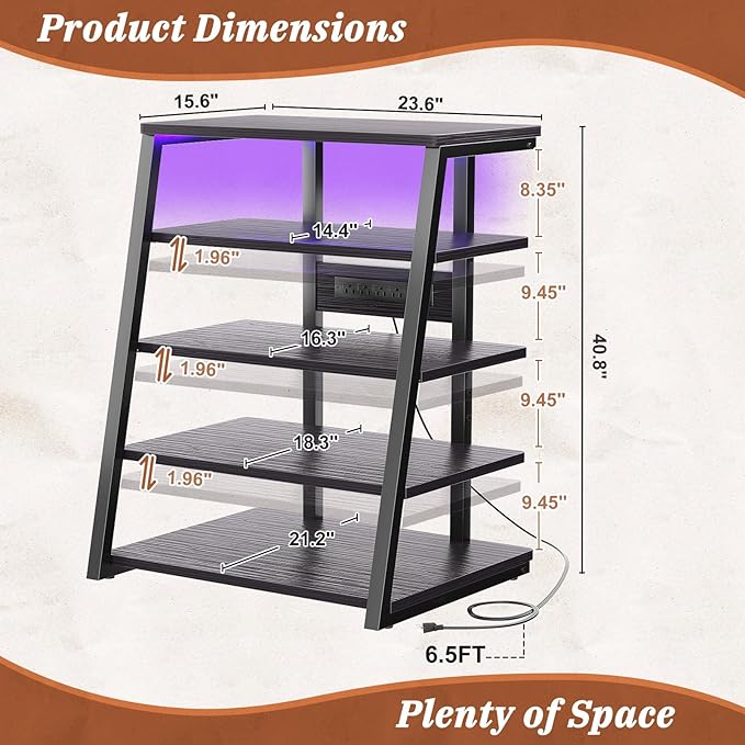 Armocity 5-Tier AV Media Stand
