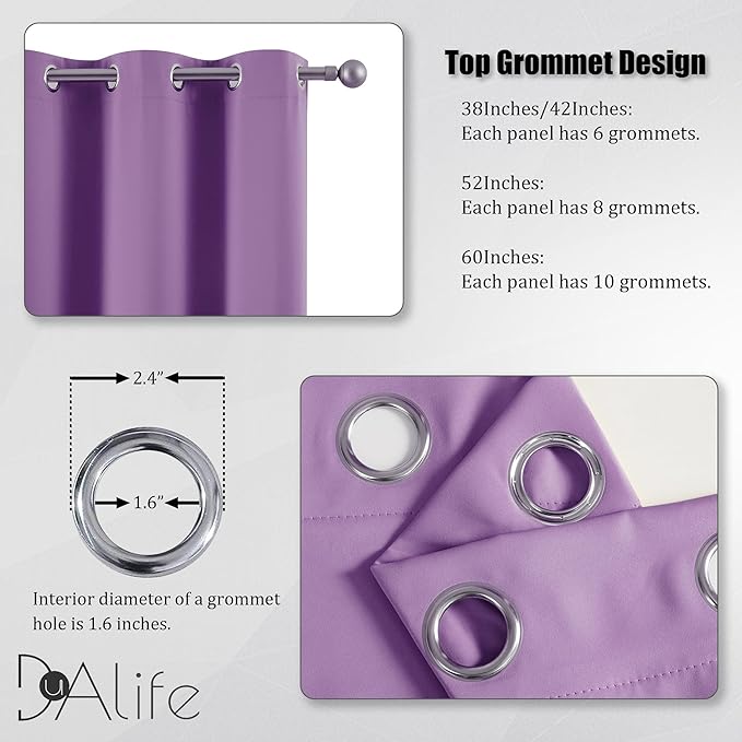 DUALIFE Blackout Solid Curtains