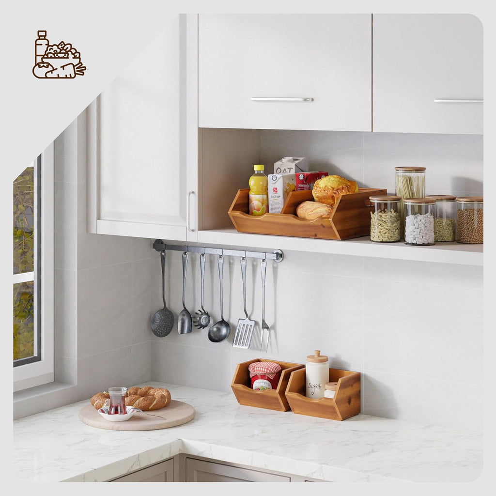 Tidita Potato & Onion Storage Bin, Stackable Pantry Bins (Patent Pending)