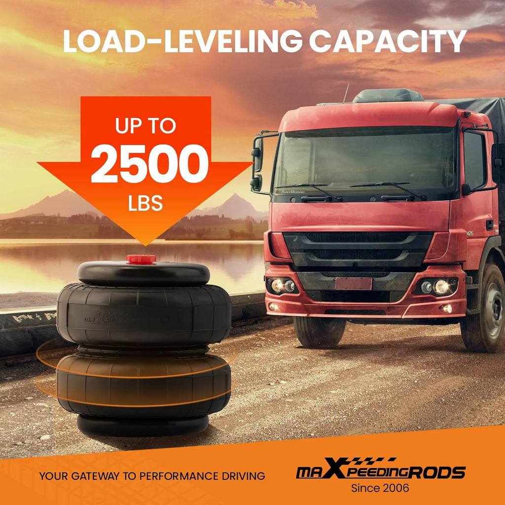 maxpeedingrods air suspension bags double bellow standard 2500, side view