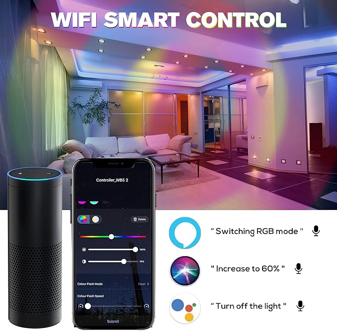 HUSUKU RS Series RGB CCT LED Controller Kit, 12-24V 180W-360W, RF Wireless