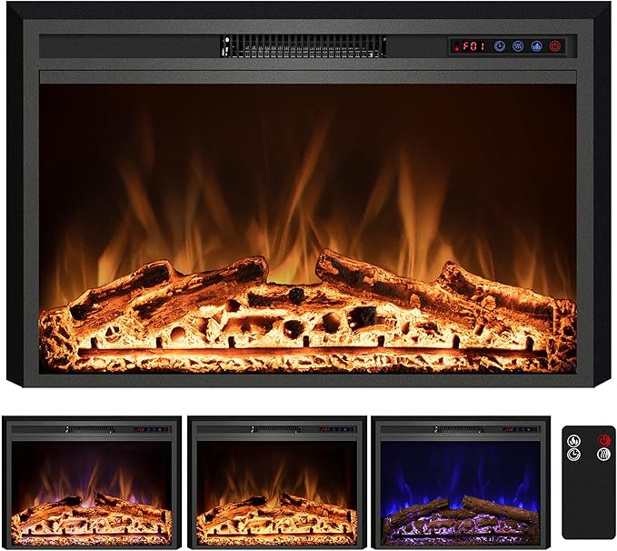 Electric Fireplace, Recessed Fireplace Heater
