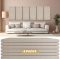 6 PCS Acoustic Panels, Large Soundproof Wall Panels, Professional Fiberglass