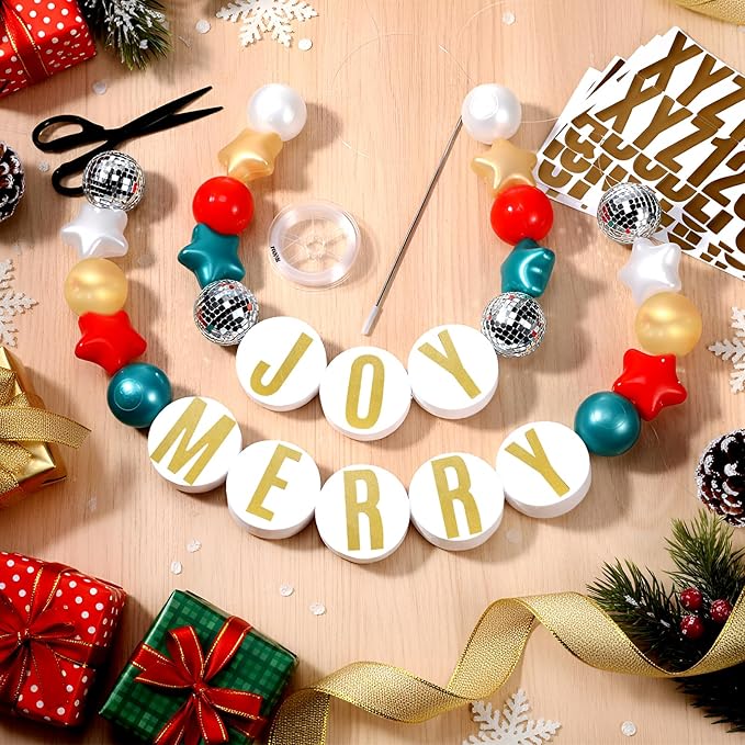 Giant Friendship Bracelet Garland Kit, DIY Birthday Banner with Letters Ball ...
