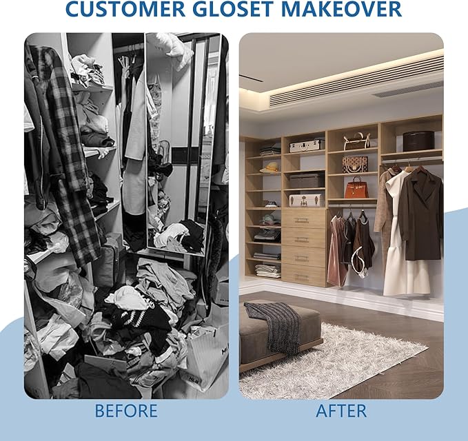 Modular Closet System, Wood Tower Closet Storage