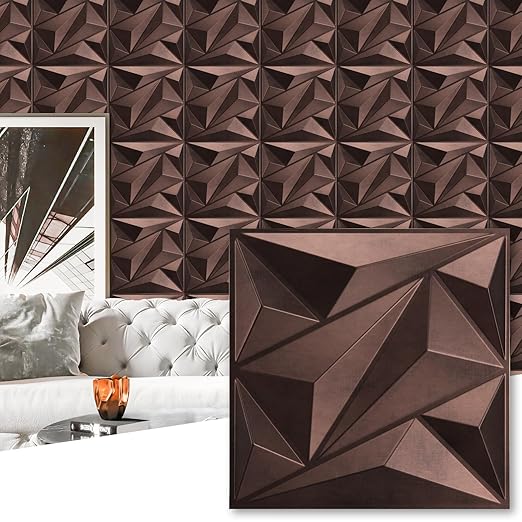 Art3dwallpanels Antique Copper 33 Pack 3D Wall Panels