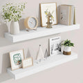 Fun Memories Bathroom Shelves 32 Inch Long Set of 2, Floating Shelves