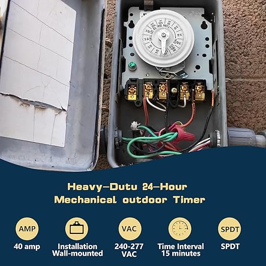 T101M Mechanical Time Switch, 24-Hour 120 V Mechanical Time Switch, Mechanism
