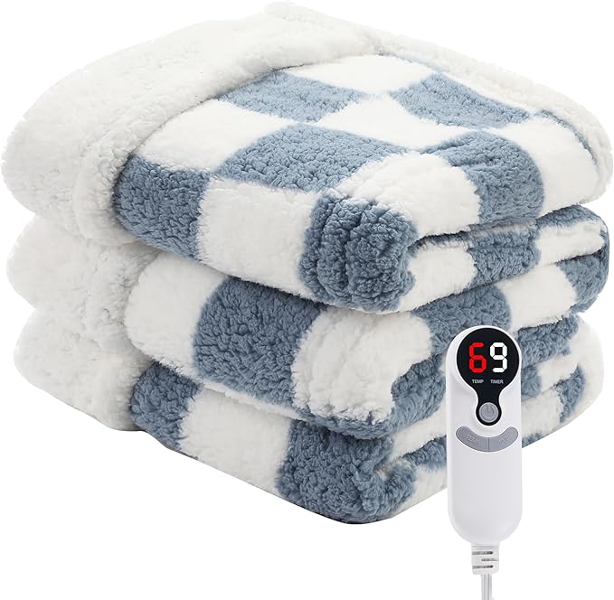 Electric Heated Blanket Full Size 72"×84"