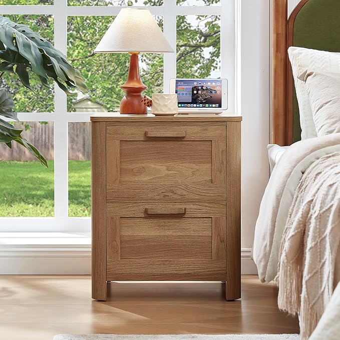 Joaxswe Farmhouse Nightstand Set of 2