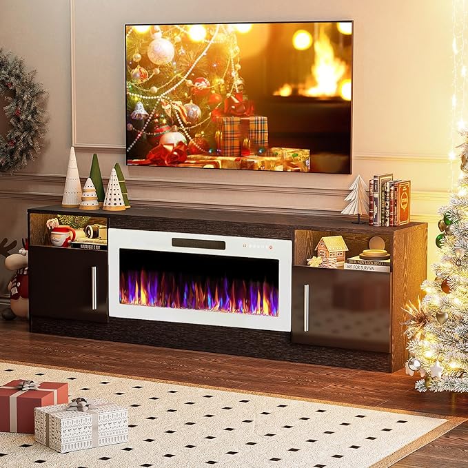 VITESSE TV Stand Fireplace