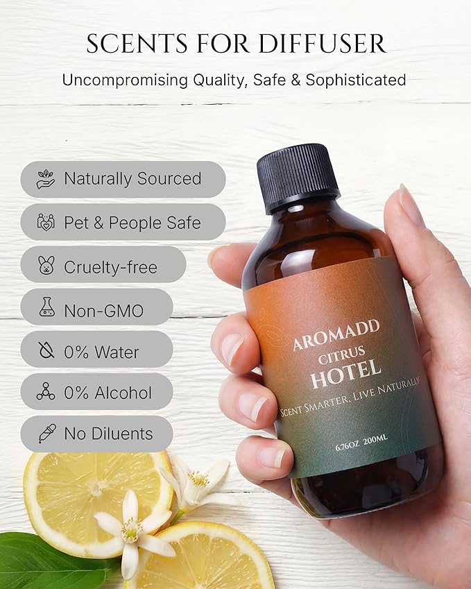 Citrus Hotel Diffuser Oil Inspired by Luxury Hotel Scent, Essential Oils