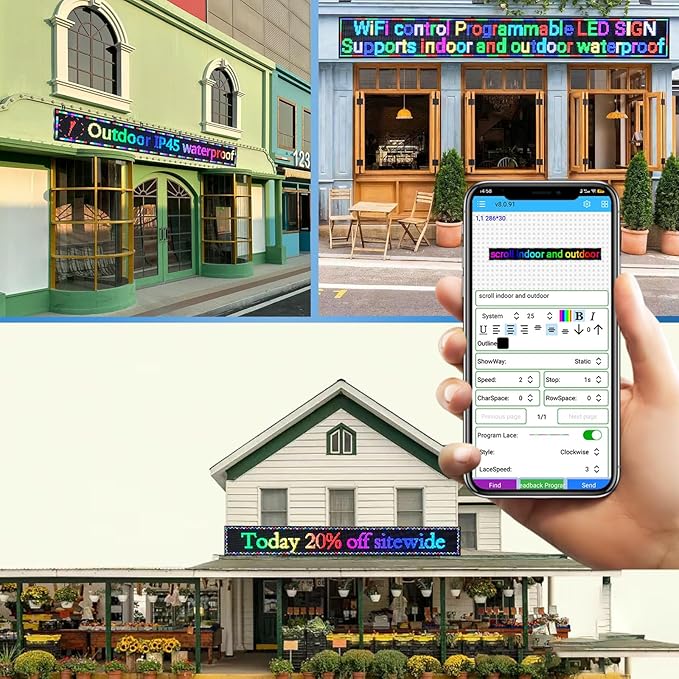 P10 Outdoor Led Sign Programmable Scrolling Digital Display Screen Message