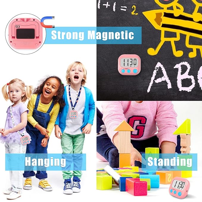 Classroom Timers for Teachers Kids Large Magnetic Digital Timer Teacher (24 Pack)