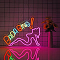 ZODZ Bada Bing Neon Sign for Wall Décor Sopranos Merch Girls Dimmable LED Neon