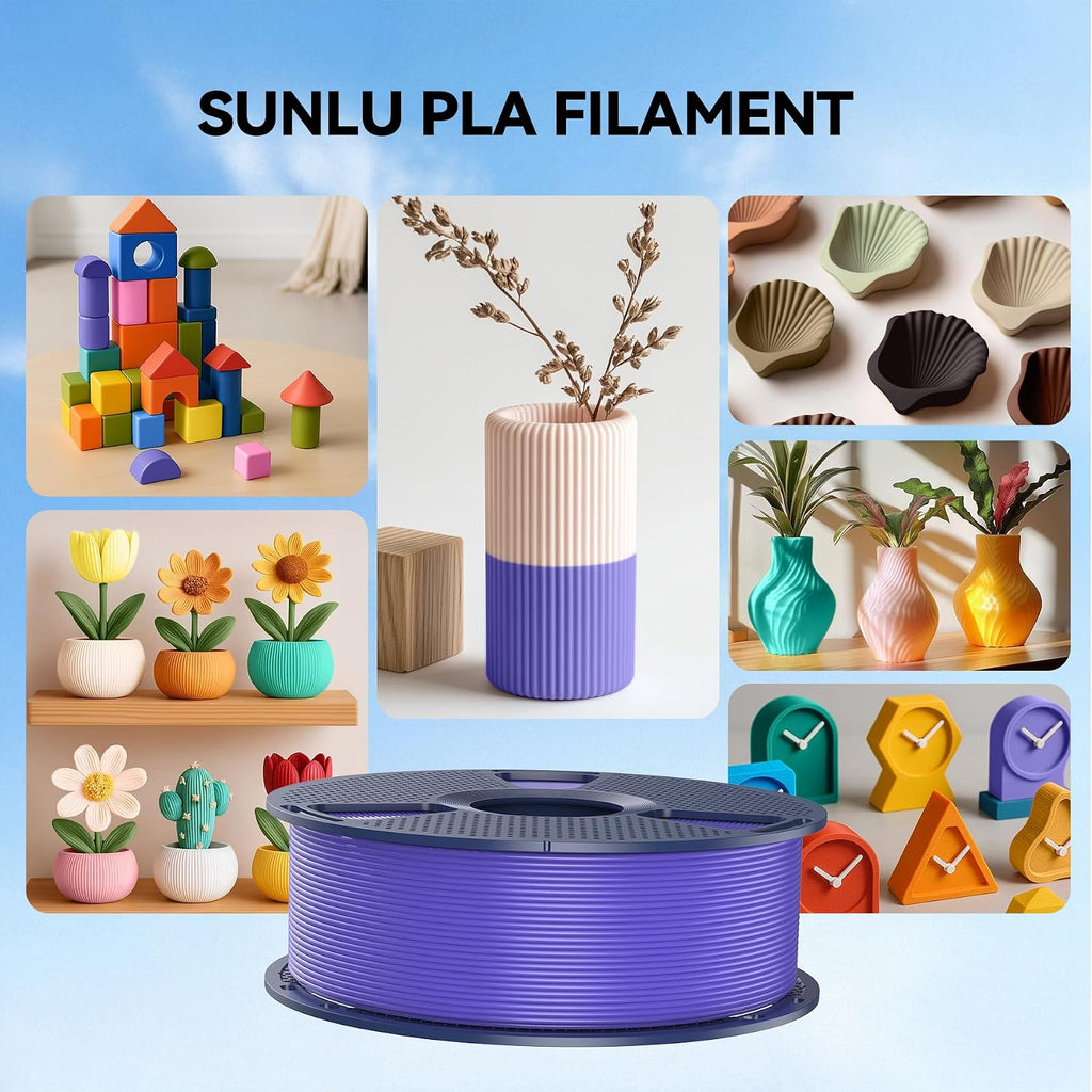 sunlu 16 color pla filament bundle multicolor, 0.25kg, view 9