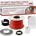 LuxHeat 70sqft Floor Heating Cable Kit - 120v Laminate Floor Heating System -