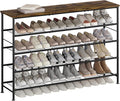 SUOERNUO Shoe Rack 5 Tier Shoe Storage Organizer Metal Mesh Shelves