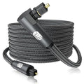 EMK 90 Degree Toslink Optical Cable 360 Degree Free-Rotating Plug Fiber Optic