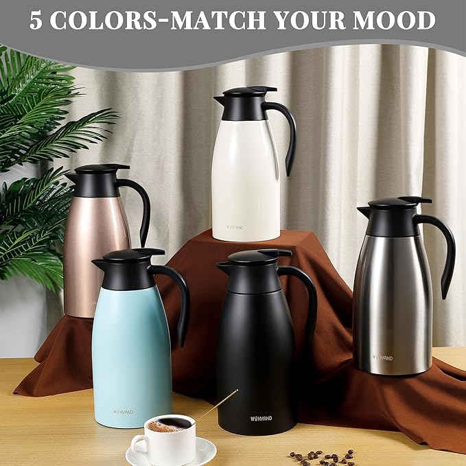 68 Oz Thermal Coffee Carafe, Stainless Steel Insulated Vacuum coffee crafts to