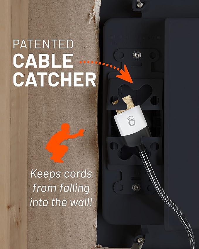 ECHOGEAR TV Cord Hider for Wall Mounted TV
