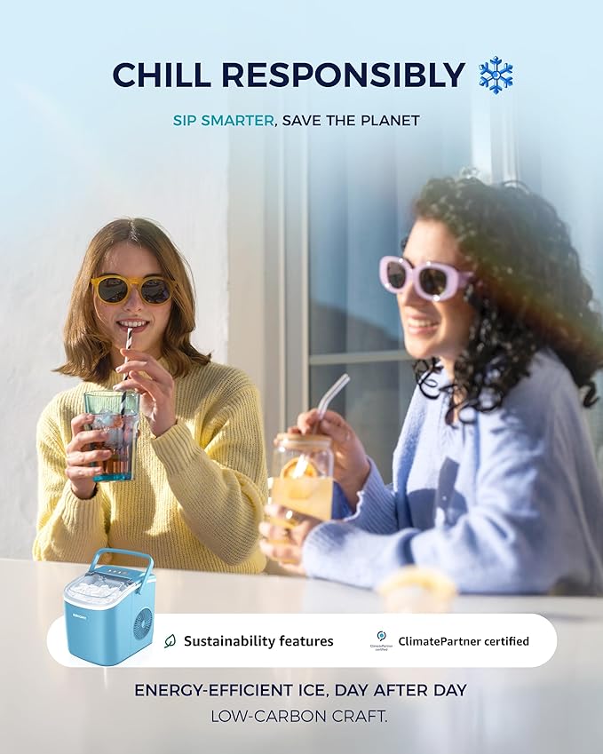 EUHOMY Countertop Ice Maker Machine