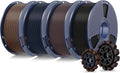 SUNLU PLA+2.0 3D Printer Filament, Multicolor, 4-Pack (4KG)