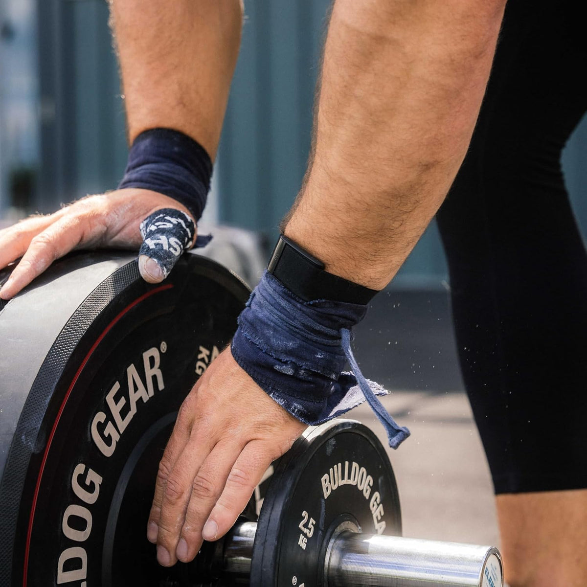 whoop 5.0/mg activity tracker - 12 month membership on a desk or shelf