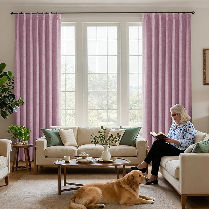 Joydeco Pinch Pleated Curtains