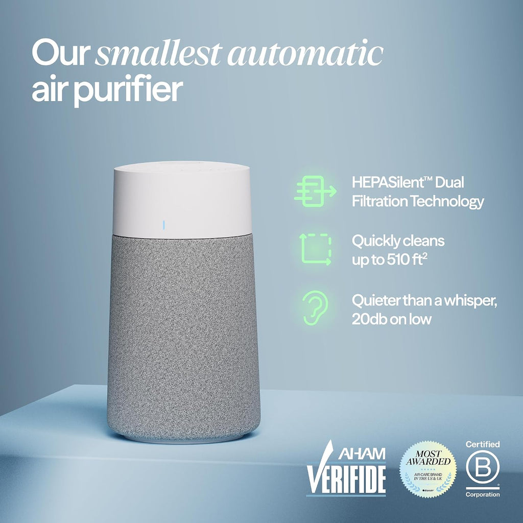 BLUEAIR Air Purifiers for Small Spaces Bedroom Dorm Office, Mini Max Auto