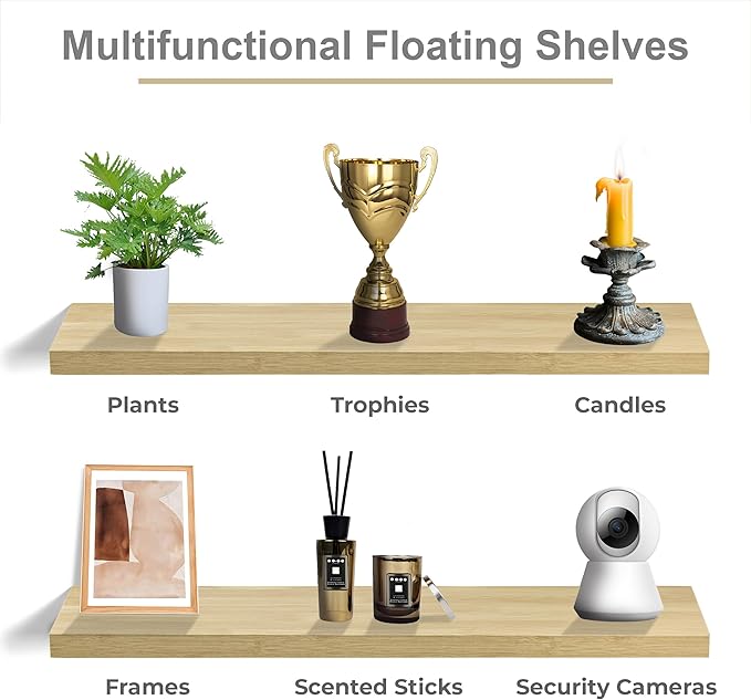 Sorbus Floating Shelves for Wall (3 Pack)