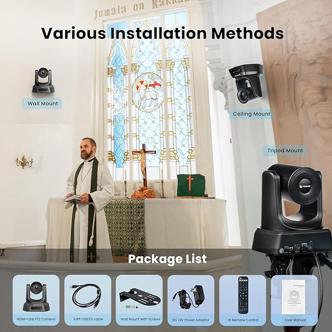 TONGVEO Conference Room PTZ Camera System
