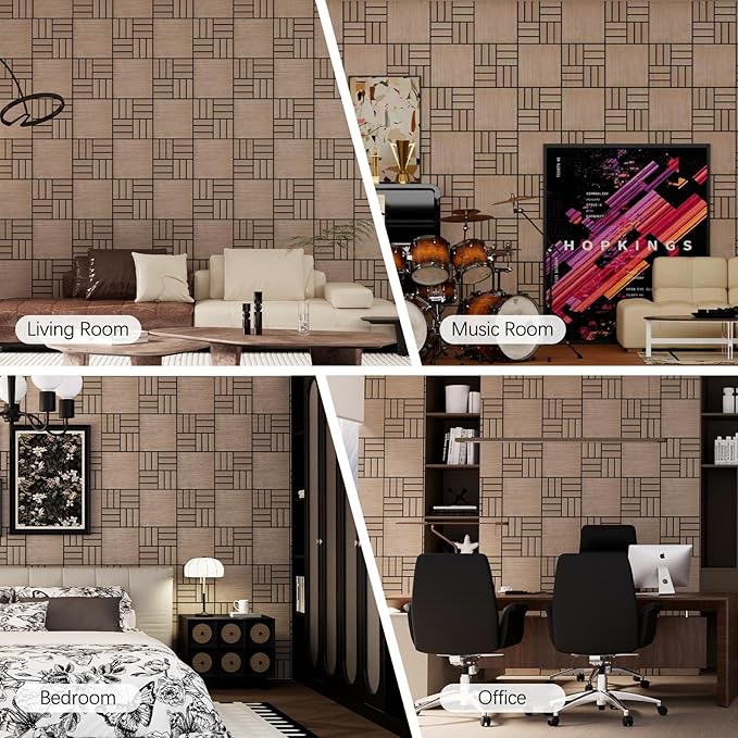 ARMURO 4 Packs Acoustic Wall Panels