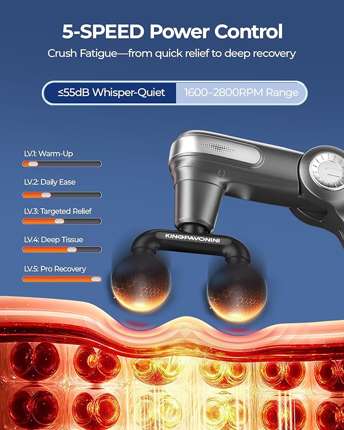 KingPavonini Foldable Massage Gun