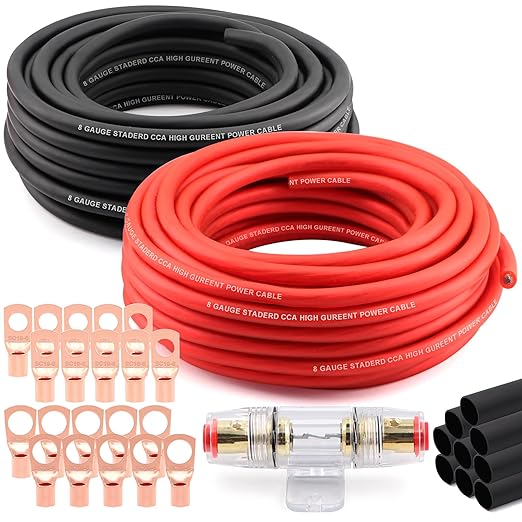 8 Gauge Wire Copper Clad Aluminum CCA (20PCS)
