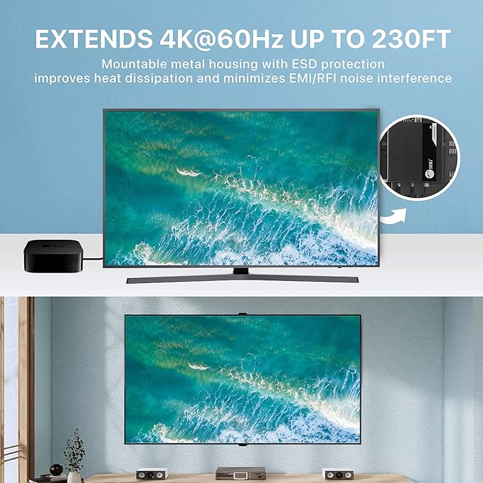 SIIG 4K HDMI Extender Balun Over CAT6/7