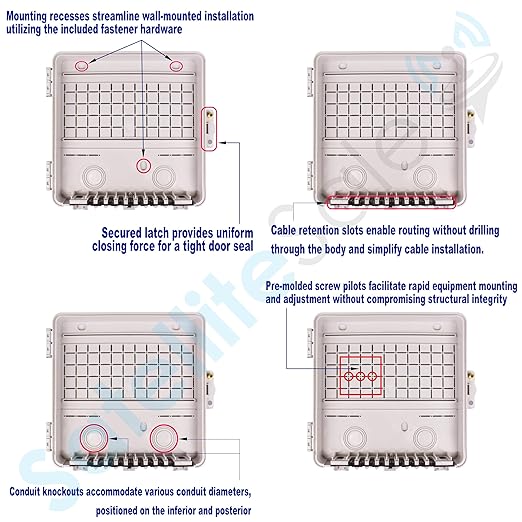 SatelliteSale Weatherproof Junction Box Heavy Duty Enclosure 12x12x3 Inches