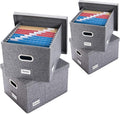 PRANDOM File Organizer Box (Set of 4)
