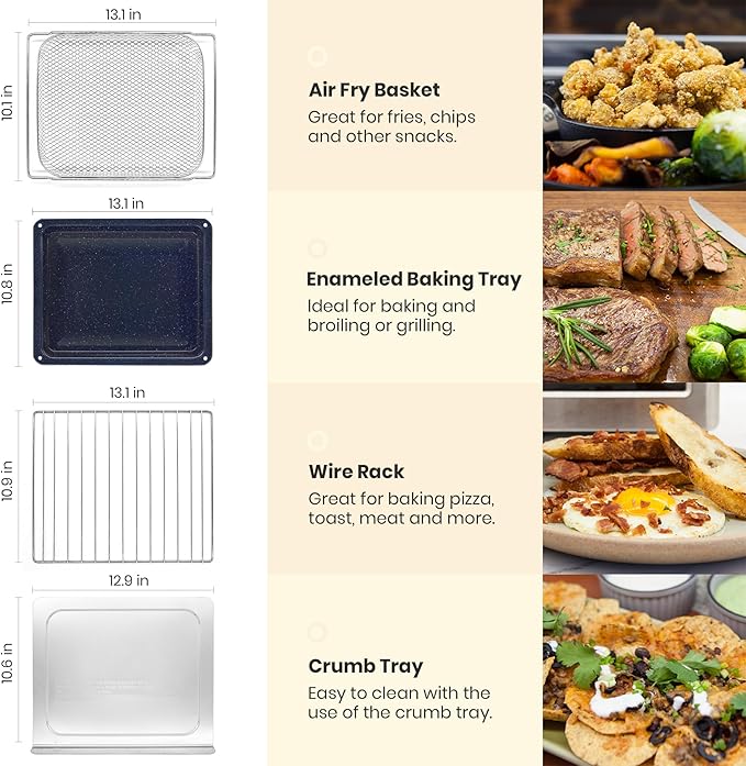 VAL CUCINA Retro Style Infrared Heating Air Fryer Toaster Oven, Extra Large