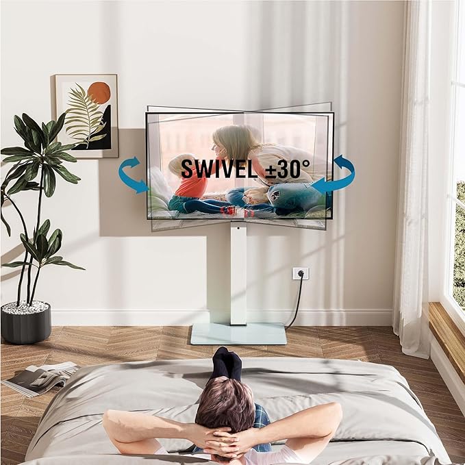 FITUEYES Floor TV Stand for 32-75 inch TV