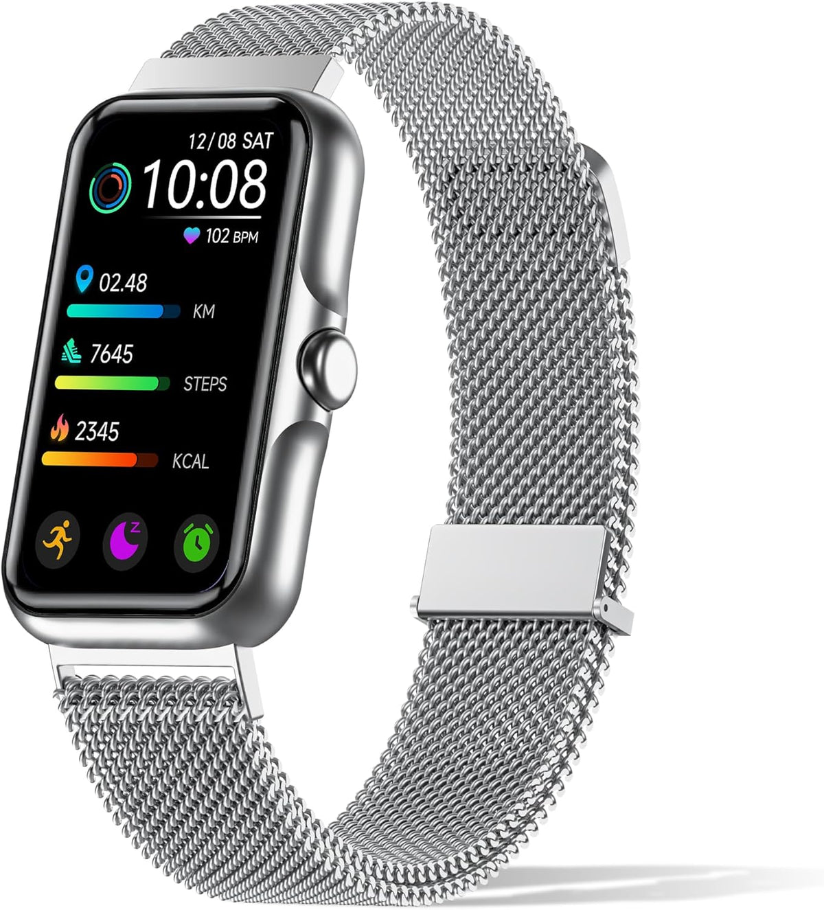 Fitness Tracker with 24/7 Continuous Heart Rate, Blood Oxy-gen Monitor, Smart Watch with Sleep Monitor, IP68 Waterproof Activity Tracker Step Counter for Women Men