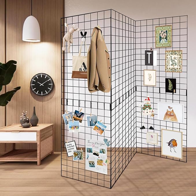Koretech Grid Wall Panels 3 Pcs, Commercial Grade Gridwall Panels, Metal Grid