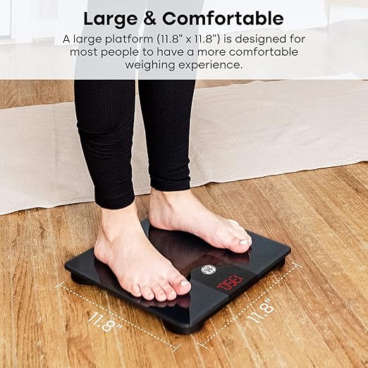 GE Bathroom Scale for Body Weight, Digital Weight Scales 500lb Heavy Duty